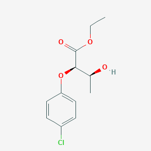 molecular formula C12H15ClO4 B12539649 ethyl (2R,3S)-2-(4-chlorophenoxy)-3-hydroxybutanoate CAS No. 821783-49-7