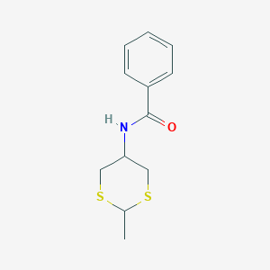 molecular formula C12H15NOS2 B12539712 N-(2-methyl-1,3-dithian-5-yl)benzamide CAS No. 667866-38-8