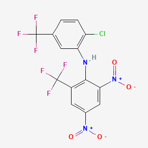 molecular formula C14H6ClF6N3O4 B1253973 Fentrifanil CAS No. 62441-54-7
