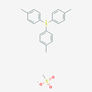 molecular formula C22H24O3S2 B12539736 Tris(4-methylphenyl)sulfanium methanesulfonate CAS No. 667888-63-3