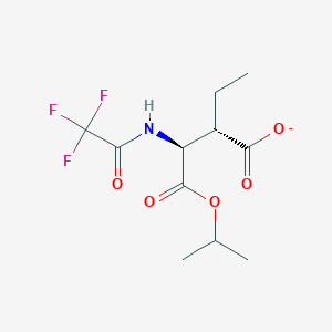 molecular formula C11H15F3NO5- B12539756 Propan-2-yl 3'-oxido-3'-oxo-N-(trifluoroacetyl)-L-isoleucinate CAS No. 652157-23-8