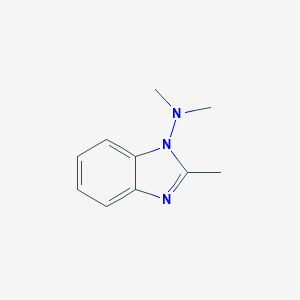 molecular formula C10H13N3 B125398 N,N,2-Trimethyl-1H-benzo[d]imidazol-1-amine CAS No. 148320-51-8