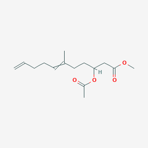 molecular formula C15H24O4 B12539820 Methyl 3-(acetyloxy)-6-methylundeca-6,10-dienoate CAS No. 820244-95-9