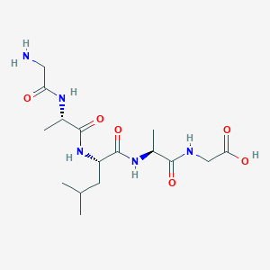molecular formula C16H29N5O6 B12539826 Glycyl-L-alanyl-L-leucyl-L-alanylglycine CAS No. 660408-09-3