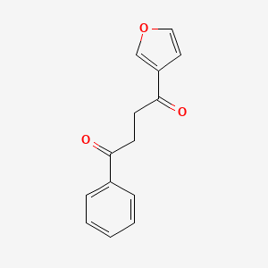 molecular formula C14H12O3 B12539888 1,4-Butanedione, 1-(3-furanyl)-4-phenyl- CAS No. 142896-19-3