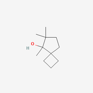 molecular formula C11H20O B12539898 5,6,6-Trimethylspiro[3.4]octan-5-ol CAS No. 820222-54-6