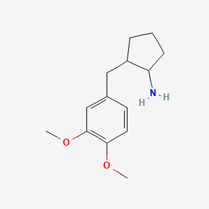 molecular formula C14H21NO2 B1253993 2-(3,4-Dimethoxybenzyl)cyclopentylamine 