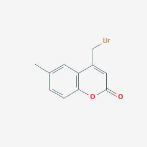 molecular formula C11H9BrO2 B1253994 4-(Bromomethyl)-6-methyl-2H-1-benzopyran-2-one CAS No. 79344-41-5