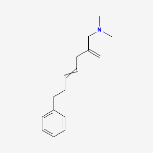 molecular formula C16H23N B12539946 N,N-dimethyl-2-methylidene-7-phenylhept-4-en-1-amine CAS No. 653584-56-6