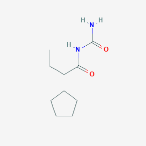 molecular formula C10H18N2O2 B12539968 N-Carbamoyl-2-cyclopentylbutanamide CAS No. 667899-79-8
