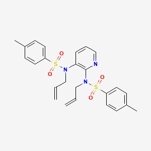 molecular formula C25H27N3O4S2 B12539997 N,N'-Diallyl-N,N'-ditosylpyridine-2,3-diamine CAS No. 820975-63-1