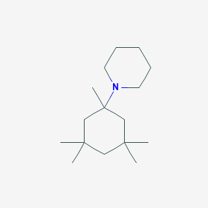 molecular formula C16H31N B12540016 Piperidine, 1-(1,3,3,5,5-pentamethylcyclohexyl)- CAS No. 685088-11-3