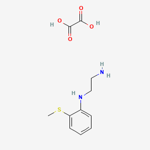 molecular formula C11H16N2O4S B12540023 Oxalic acid--N~1~-[2-(methylsulfanyl)phenyl]ethane-1,2-diamine (1/1) CAS No. 676542-93-1