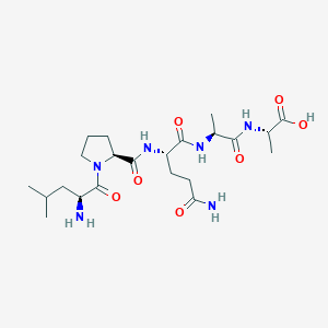 molecular formula C22H38N6O7 B12540026 L-Leucyl-L-prolyl-L-glutaminyl-L-alanyl-L-alanine CAS No. 821772-86-5