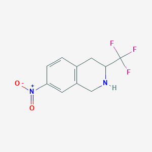 molecular formula C10H9F3N2O2 B1254007 7-Nitro-3-(trifluoromethyl)-1,2,3,4-tetrahydroisoquinoline 