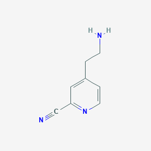 molecular formula C8H9N3 B12540141 4-(2-Aminoethyl)picolinonitrile 