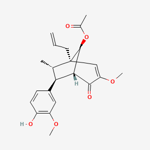 molecular formula C22H26O6 B1254015 Piperbetol 