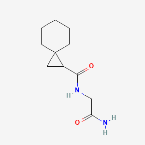 molecular formula C11H18N2O2 B1254017 (R)-N-(2 amino-2-oxoethyl)spiro(2,5)octane-1-carboxamide CAS No. 680618-97-7