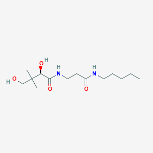 molecular formula C14H28N2O4 B1254018 (2r)-2,4-Dihydroxy-3,3-Dimethyl-N-[3-Oxo-3-(Pentylamino)propyl]butanamide 