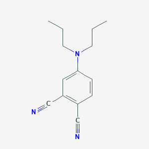molecular formula C14H17N3 B12540191 4-Dipropylamino-phthalonitrile CAS No. 821777-78-0