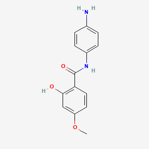 molecular formula C14H14N2O3 B12540250 N-(4-Aminophenyl)-2-hydroxy-4-methoxybenzamide CAS No. 663610-83-1