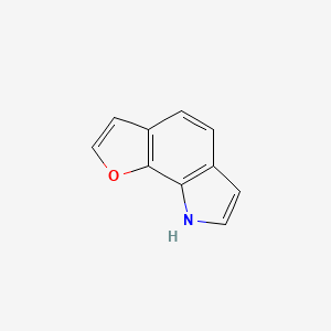 molecular formula C10H7NO B12540268 8H-Furo[3,2-g]indole CAS No. 863994-90-5