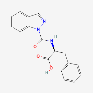 molecular formula C17H15N3O3 B12540344 N-(1H-Indazole-1-carbonyl)-L-phenylalanine CAS No. 664985-94-8