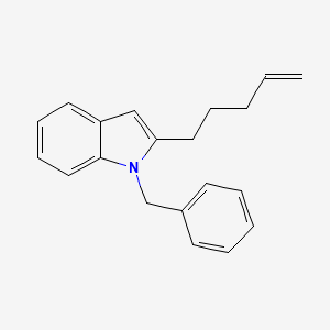 molecular formula C20H21N B12540357 1-Benzyl-2-(pent-4-en-1-yl)-1H-indole CAS No. 683799-97-5