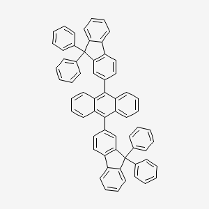 molecular formula C64H42 B12540369 9,10-Bis(9,9-diphenyl-9H-fluoren-2-YL)anthracene CAS No. 653599-47-4