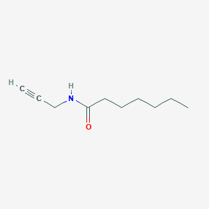 molecular formula C10H17NO B12540380 N-(Prop-2-YN-1-YL)heptanamide CAS No. 676145-22-5
