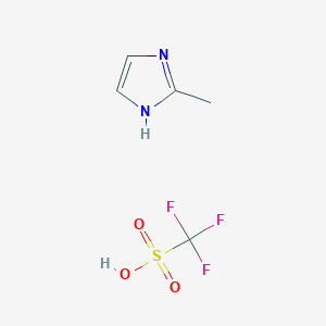 molecular formula C5H7F3N2O3S B12540394 Trifluoromethanesulfonic acid--2-methyl-1H-imidazole (1/1) CAS No. 869728-20-1