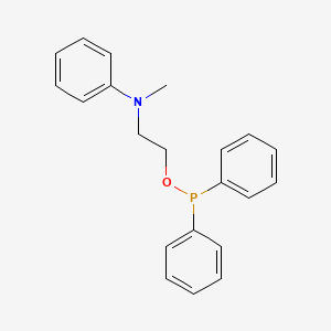 molecular formula C21H22NOP B12540419 2-[Methyl(phenyl)amino]ethyl diphenylphosphinite CAS No. 681259-10-9