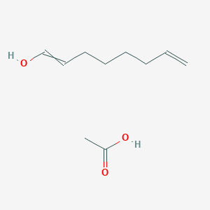 molecular formula C10H18O3 B12540474 Acetic acid;octa-1,7-dien-1-ol CAS No. 141974-85-8