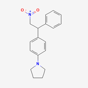 molecular formula C18H20N2O2 B12540503 Pyrrolidine, 1-[4-(2-nitro-1-phenylethyl)phenyl]- CAS No. 820232-99-3