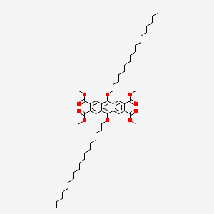 molecular formula C58H90O10 B12540530 Tetramethyl 9,10-dioctadecoxyanthracene-2,3,6,7-tetracarboxylate CAS No. 681458-93-5