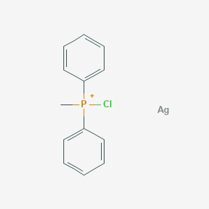 molecular formula C13H13AgClP+ B12540594 chloro-methyl-diphenylphosphanium;silver CAS No. 142710-00-7
