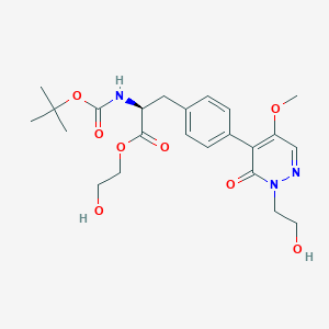 molecular formula C23H31N3O8 B12540624 a4 Integrin receptor antagonist 2 