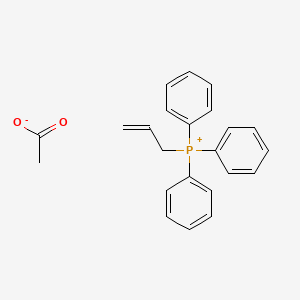 molecular formula C23H23O2P B12540639 Triphenyl(prop-2-en-1-yl)phosphanium acetate CAS No. 678972-26-4
