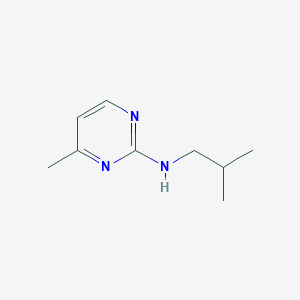 molecular formula C9H15N3 B12540732 4-Methyl-N-(2-methylpropyl)pyrimidin-2-amine CAS No. 651718-73-9