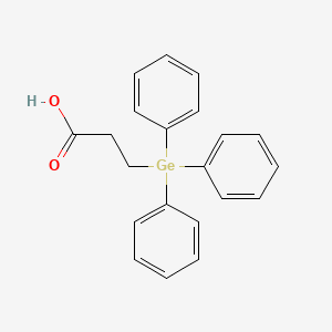 molecular formula C21H20GeO2 B12540766 Propanoic acid, 3-(triphenylgermyl)- CAS No. 142208-35-3
