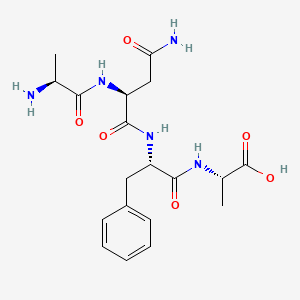 molecular formula C19H27N5O6 B12540837 L-Alanyl-L-asparaginyl-L-phenylalanyl-L-alanine CAS No. 821776-02-7