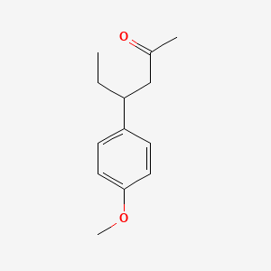 molecular formula C13H18O2 B12540839 4-(4-Methoxyphenyl)hexan-2-one CAS No. 652994-11-1