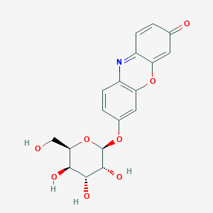 molecular formula C18H17NO8 B1254092 Resorufin-beta-D-galactopyranoside 