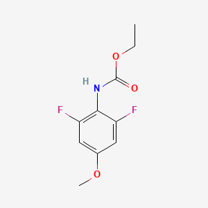 molecular formula C10H11F2NO3 B12540977 Ethyl (2,6-difluoro-4-methoxyphenyl)carbamate CAS No. 663602-49-1