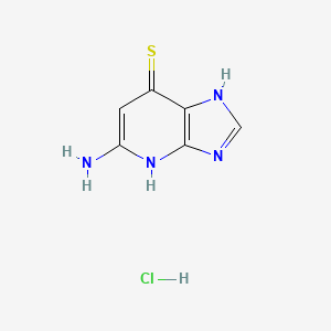 molecular formula C6H7ClN4S B1254100 1-Deaza-6-thioguanine CAS No. 60282-76-0