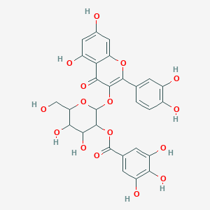 molecular formula C28H24O16 B1254111 2'-O-galloylhyperin CAS No. 69624-79-9