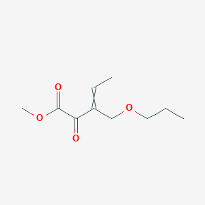 molecular formula C10H16O4 B12541111 Methyl 2-oxo-3-(propoxymethyl)pent-3-enoate CAS No. 820977-06-8