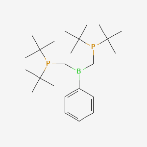 molecular formula C24H45BP2 B12541163 Phosphine, [(phenylborylene)bis(methylene)]bis[bis(1,1-dimethylethyl)- CAS No. 820219-05-4