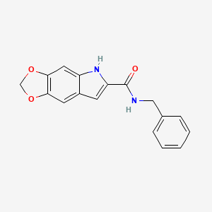 molecular formula C17H14N2O3 B12541174 N-benzyl-5H-[1,3]dioxolo[4,5-f]indole-6-carboxamide CAS No. 690639-14-6