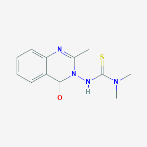molecular formula C12H14N4OS B1254122 1,1-Dimethyl-3-(2-methyl-4-oxoquinazolin-3-yl)thiourea 